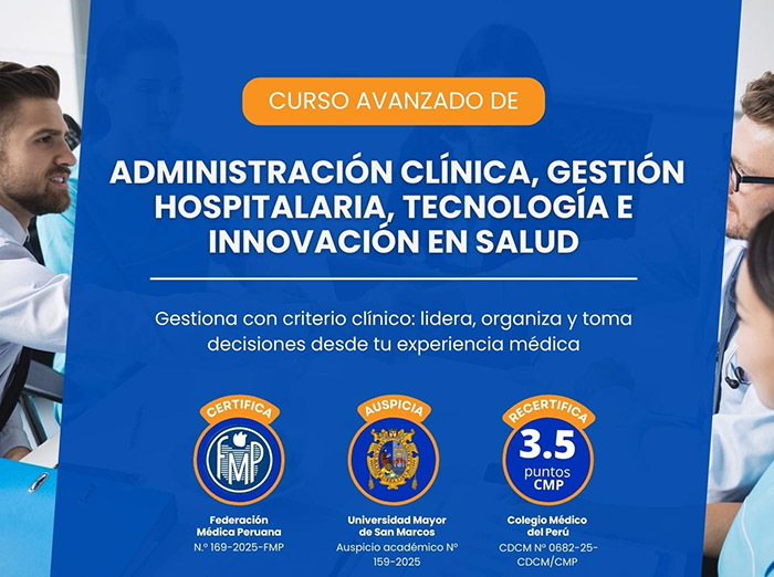 Administración clínica, gestión hospitalaria, tecnología e innovación en salud